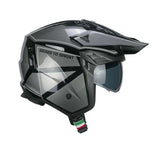 CGM 155S Rush Race Casco Jet Moto Negro Grafito