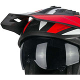CGM 155G AFV-03 abierto jet Casco Negro Rojo Mate