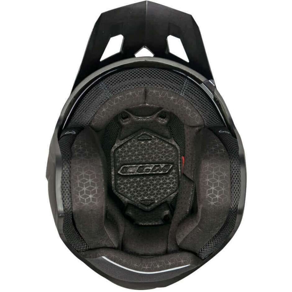 CGM 155G Rush Mono Cara Abierta Casco Moto Negro Mate