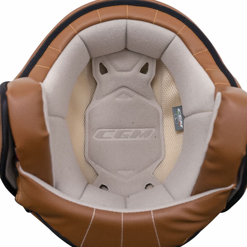 CGM 191V PIX VINTAGE Scooter Jet Casco Blanco Bordeaux