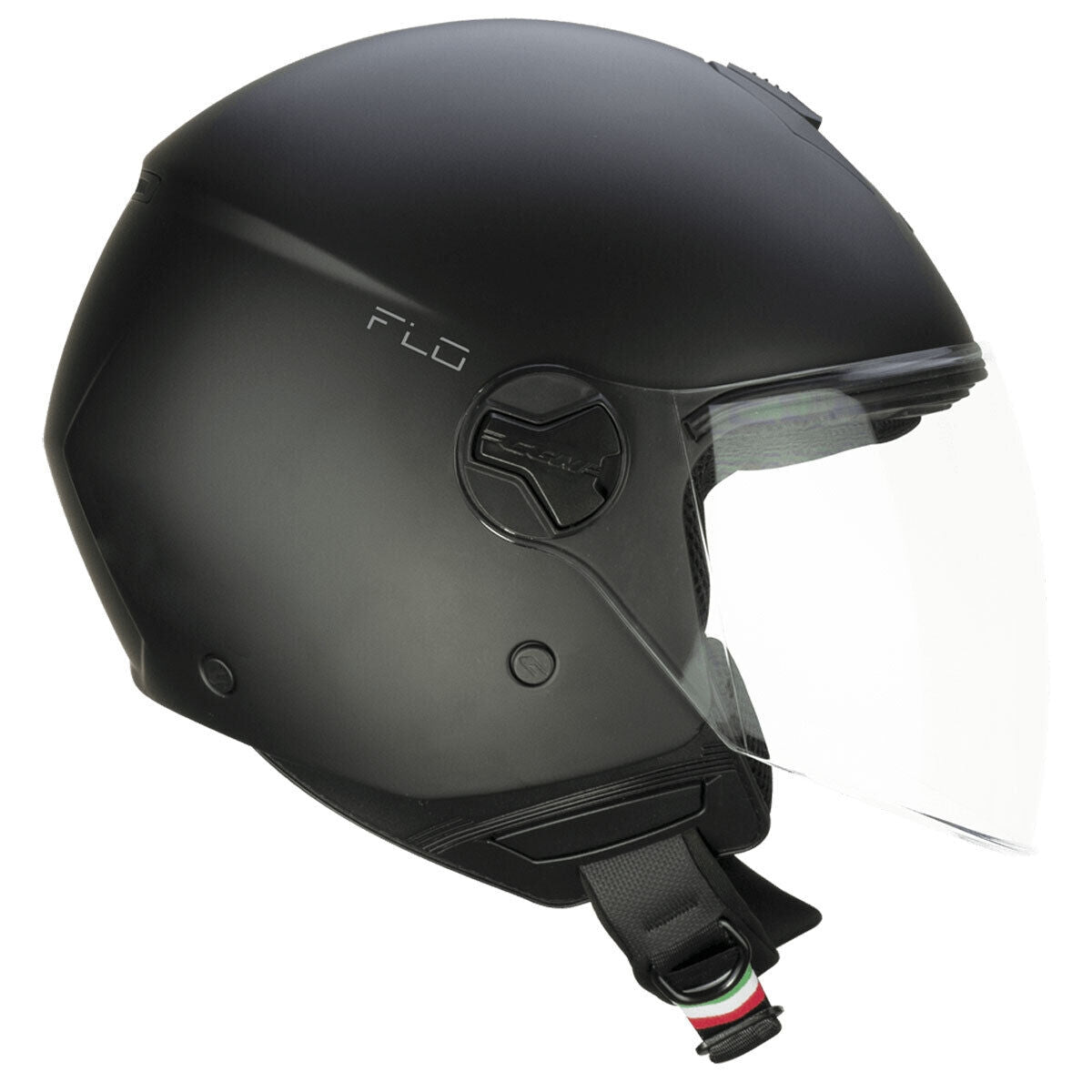 CGM 167A FLO MONO Abierto Scooter Casco Negro Mate Largo