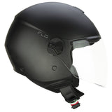 CGM 167A FLO MONO Abierto Scooter Casco Negro Mate Largo