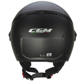 CGM 167A FLO MONO Abierto Scooter Casco Negro Mate Largo