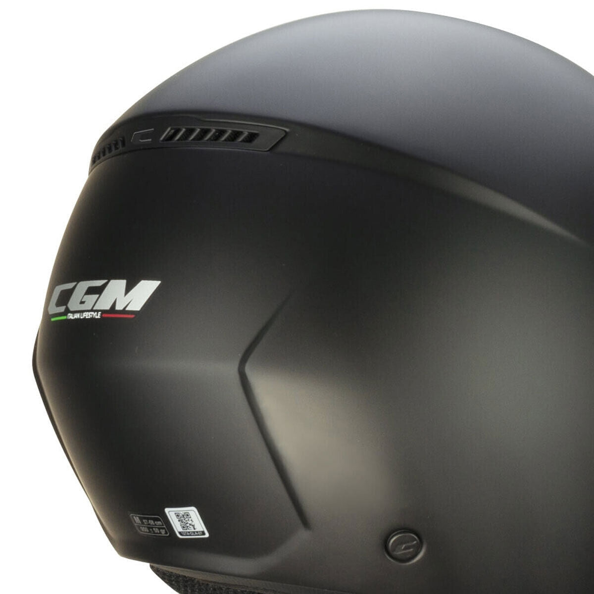 CGM 167A FLO MONO Abierto Scooter Casco Negro Mate Largo