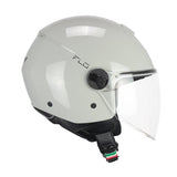 CGM 167A FLO MONO Cara Abierta Jet Casco Gris Largo