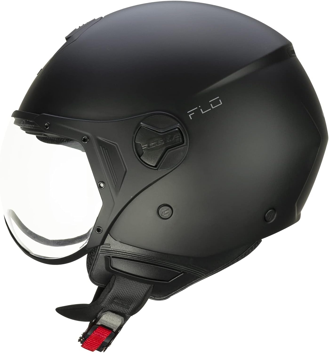 CGM 167A MONO Visera Street Wear Cara Abierta Casco Jet Negro Mate Ece 22.06