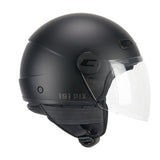 CGM 191A PIX MONO DEMI JET CASCO MOTO NERO OPACO LUNGA