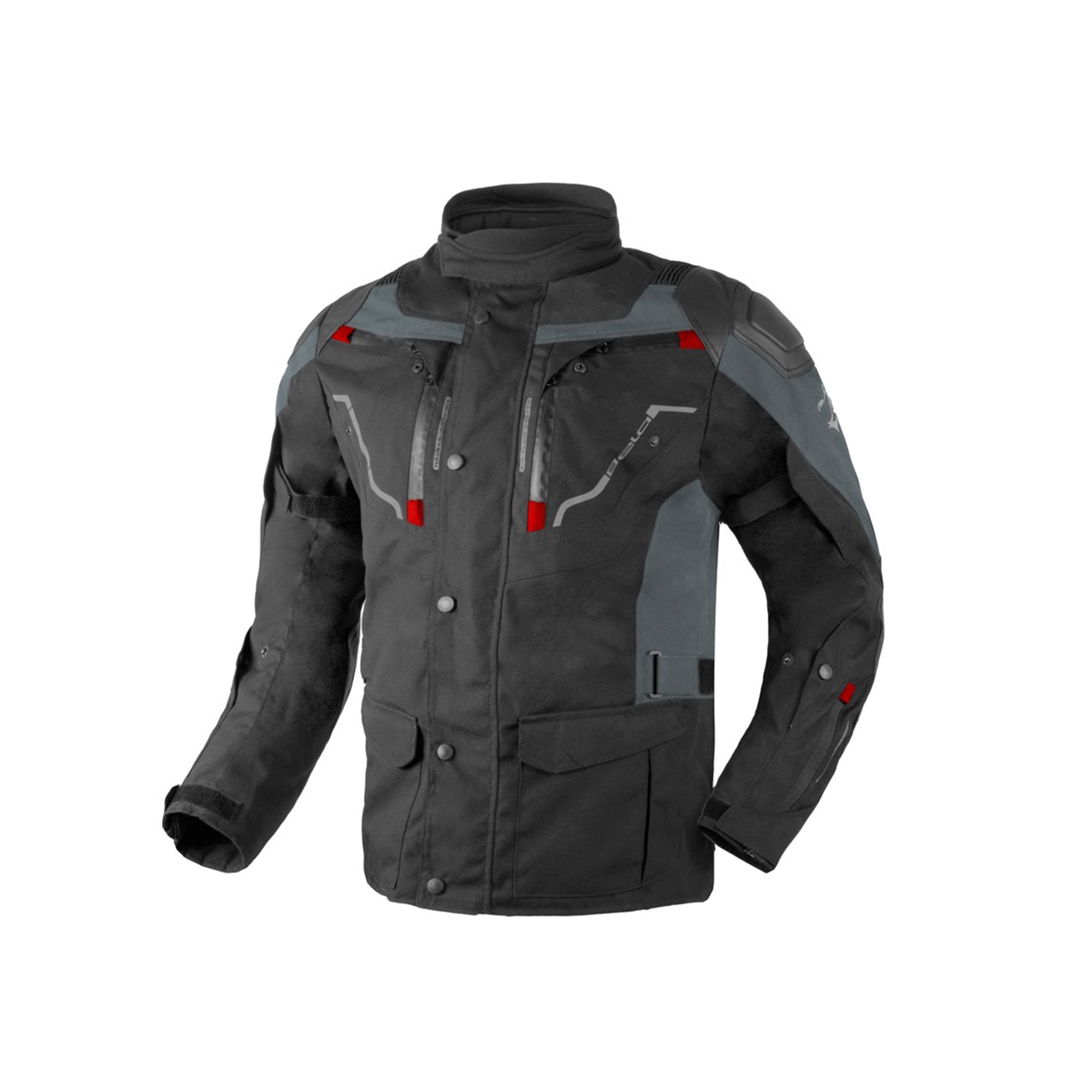 BELA - Nordic 4 Textile Jacket Black/Grey/Red - SECURTEX MOTOR SL (t/a MaximoMoto)