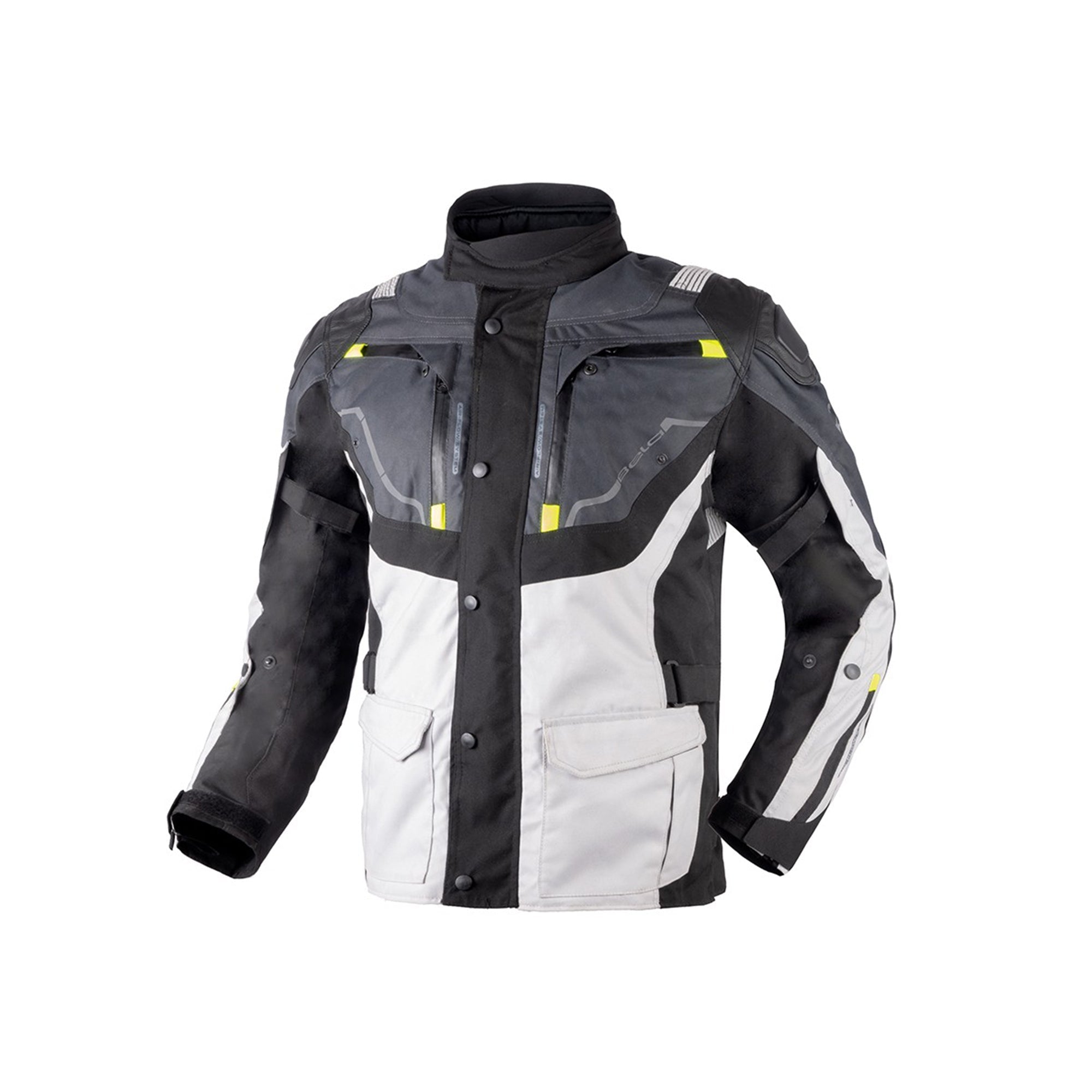 BELA - Nordic 4 Textile Jacket Ice/Grey/Black/Yellow - SECURTEX MOTOR SL (t/a MaximoMoto)