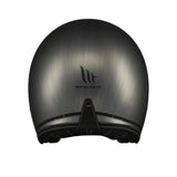 MT Le Mans 2 SV S Scratched Chrome Jet Motorcycle Helmets Grey