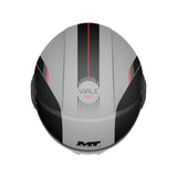 MT Viale Advance Motorcycle Jet Helmets Grey