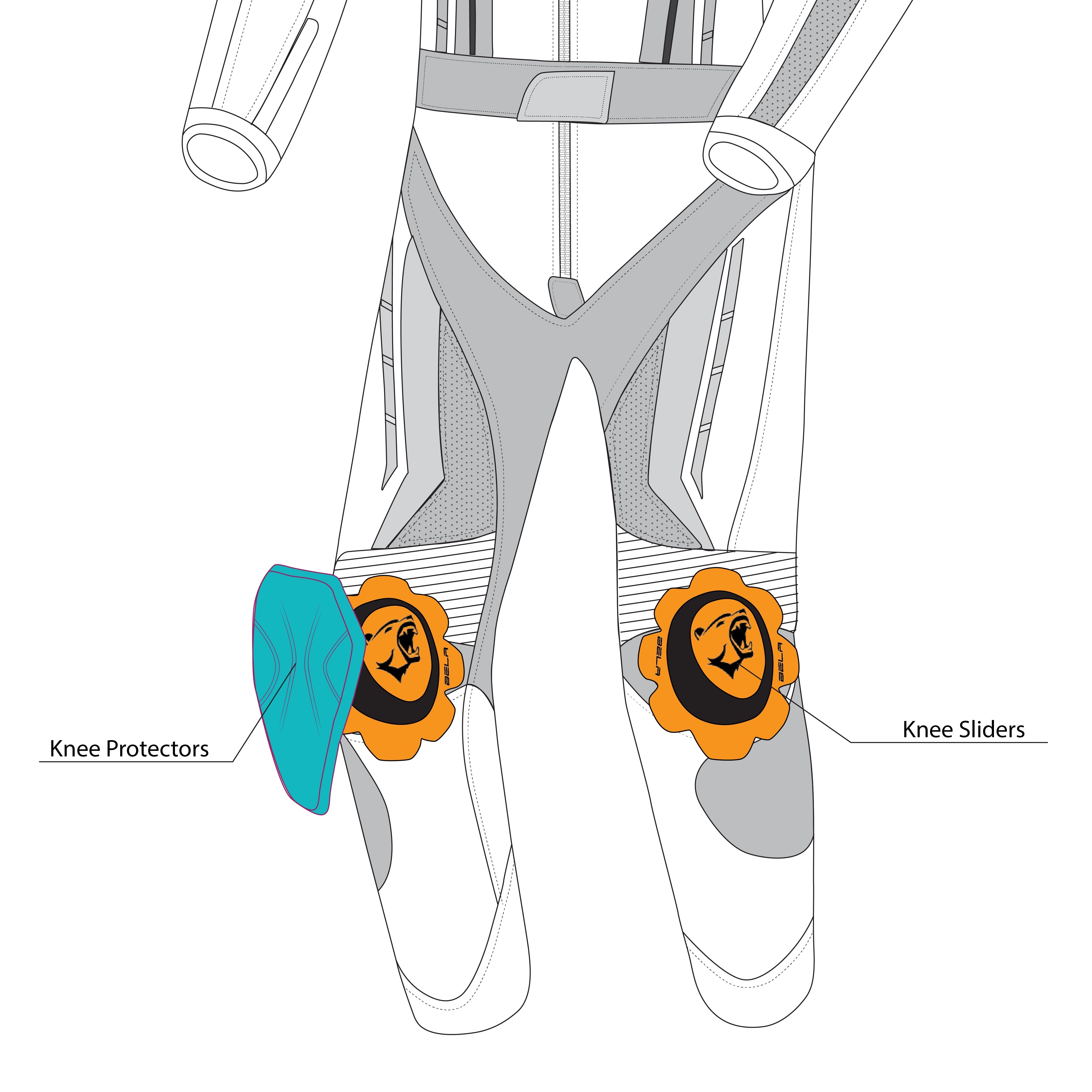 BELA-Mono 1 PC Rocket lady Mix K White/Black/Fluor Yellow - SECURTEX MOTOR SL (t/a MaximoMoto)