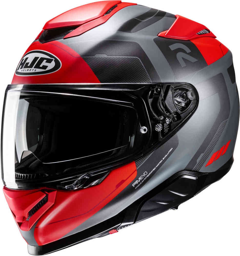 HJC RPHA71 Cozad MC1SF Full Face Motorcycle Touring Helmet Matte Red Grey