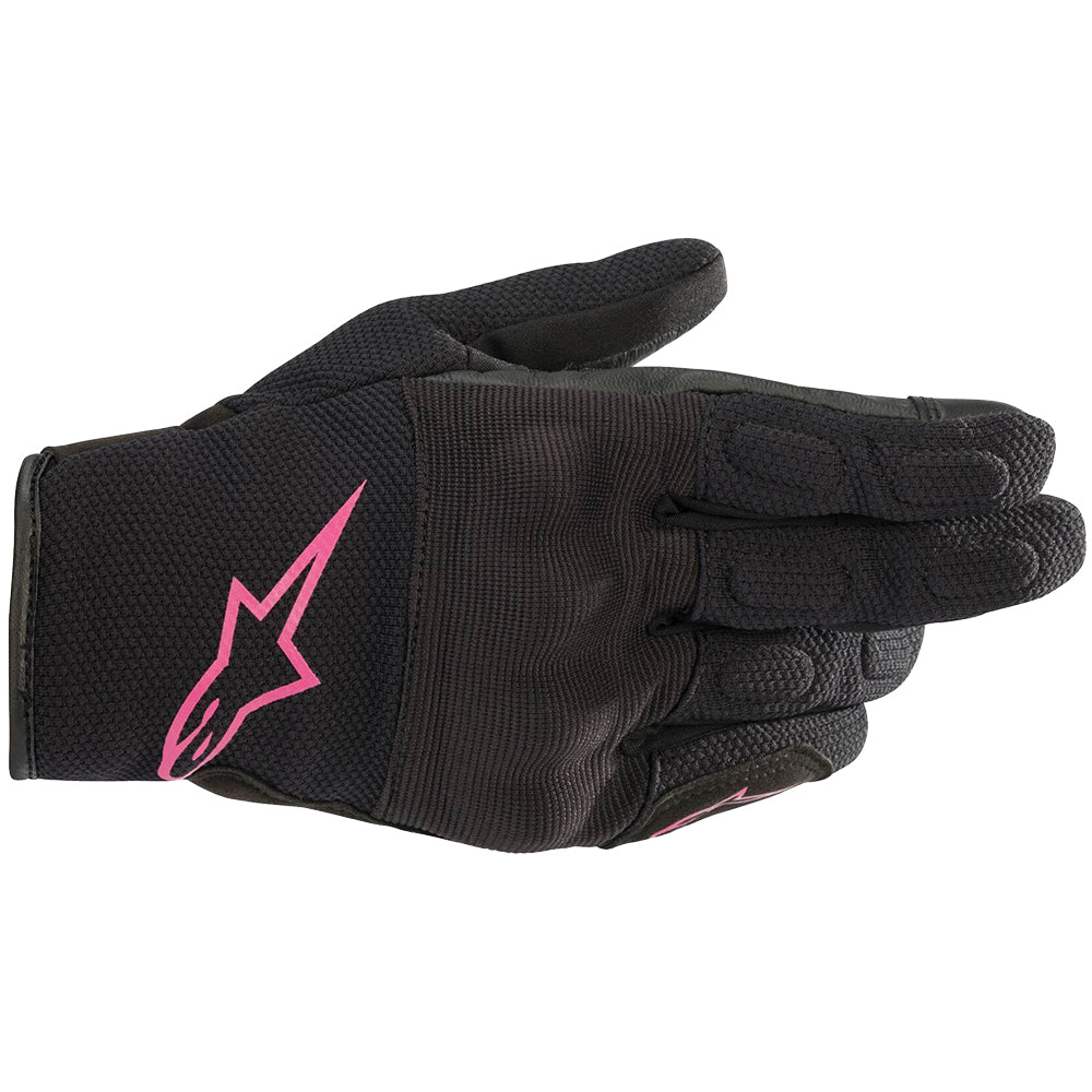 Alpinestars Stella S Max Drystar Motorcycle Gloves Black Fuchsia - back pic