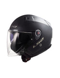 LS2 OF603 INFINITY II SOLID MATT BLACK-06 - SECURTEX MOTOR SL (t/a MaximoMoto)