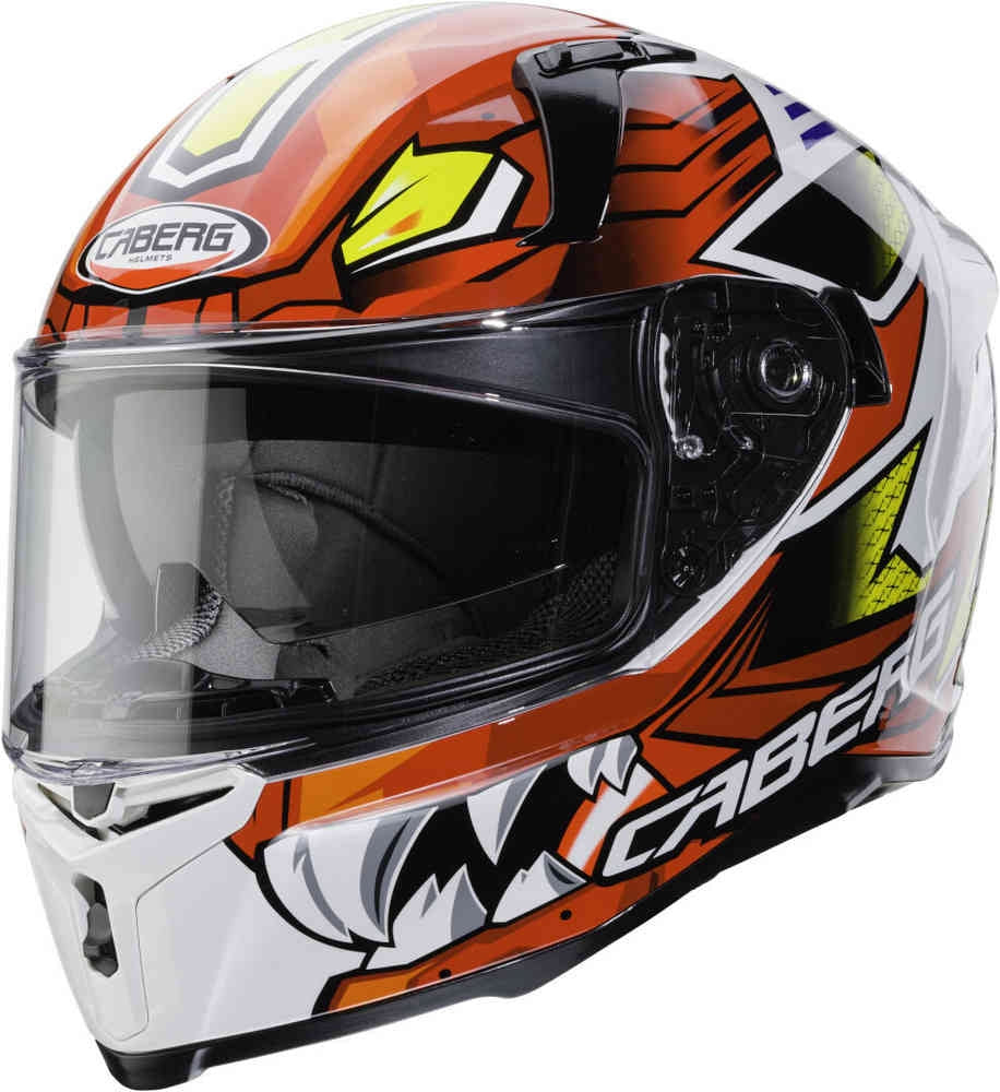 CABERG-HELMET AVALON GIGA WHITE/RED/YELLOW - SECURTEX MOTOR SL (t/a MaximoMoto)