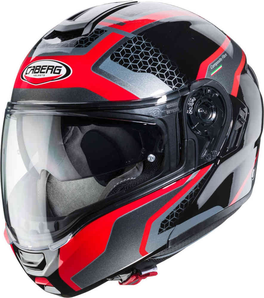 CABERG-HELMET LEVO SONAR BLACK/RED/ANTHRA/SIL - SECURTEX MOTOR SL (t/a MaximoMoto)