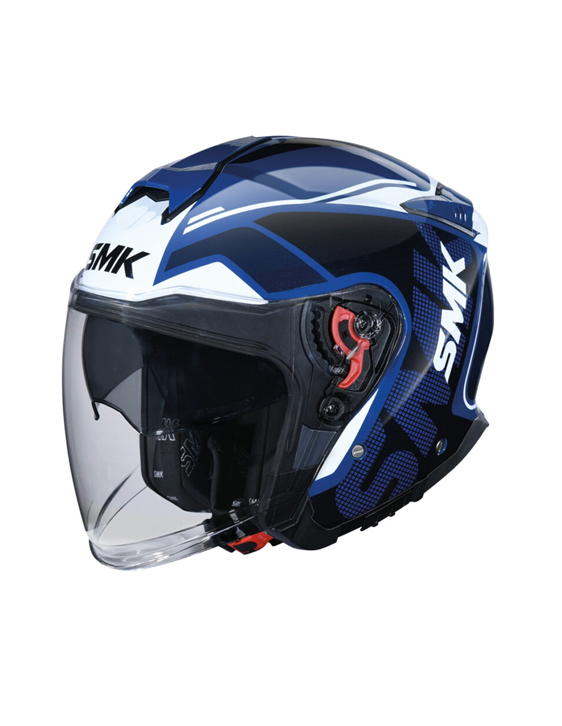 SMK Gtj Tourer Gloss Decorated GL515 open face on road scooter motorcycle helmet
