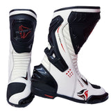 R-TECH - Tornado WP White Leather Boots - SECURTEX MOTOR SL (t/a MaximoMoto)