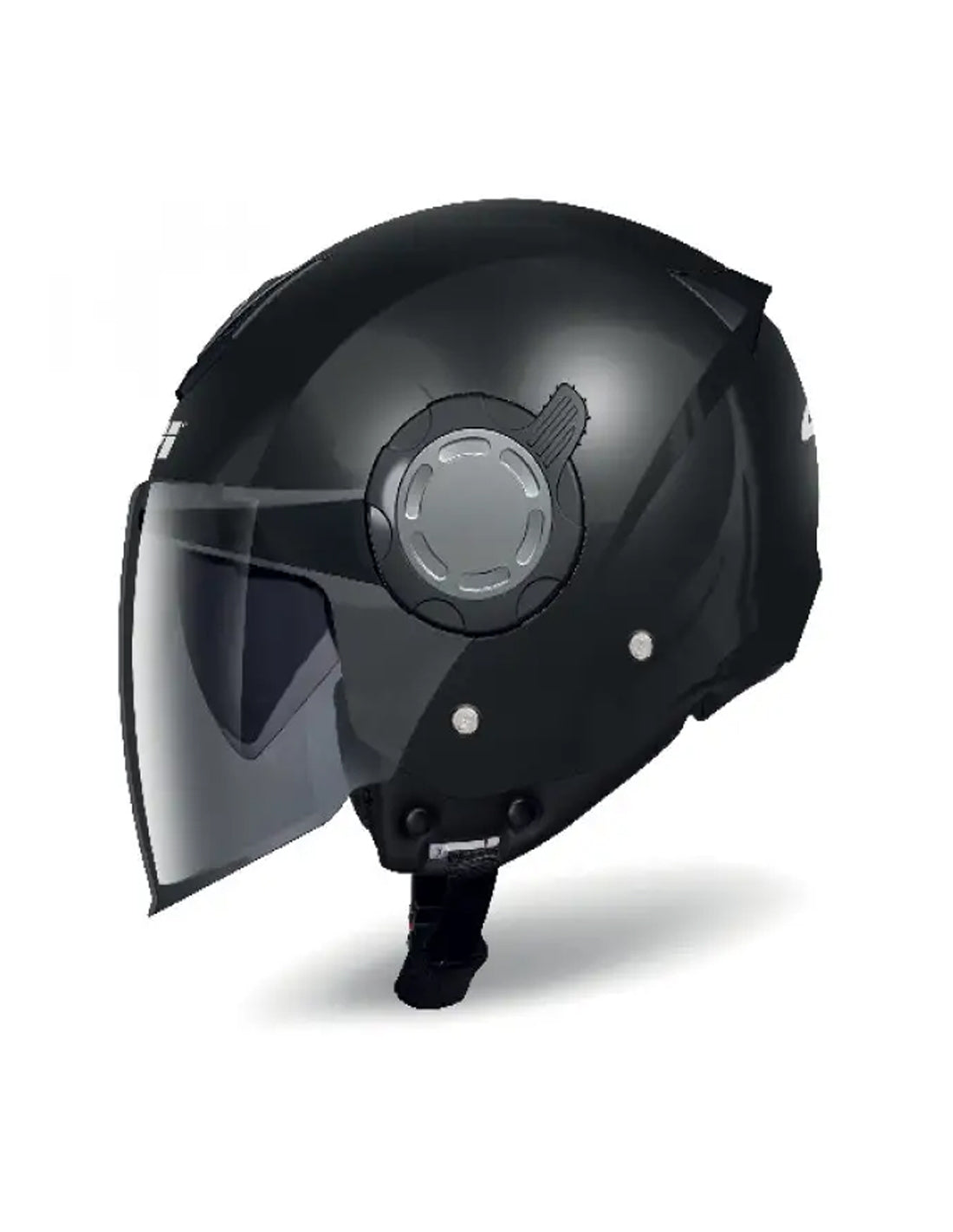 GIVI HELMET JET 124/FUTURE.D/STRIPES TITANIUM-MT/BLACK - SECURTEX MOTOR SL (t/a MaximoMoto)