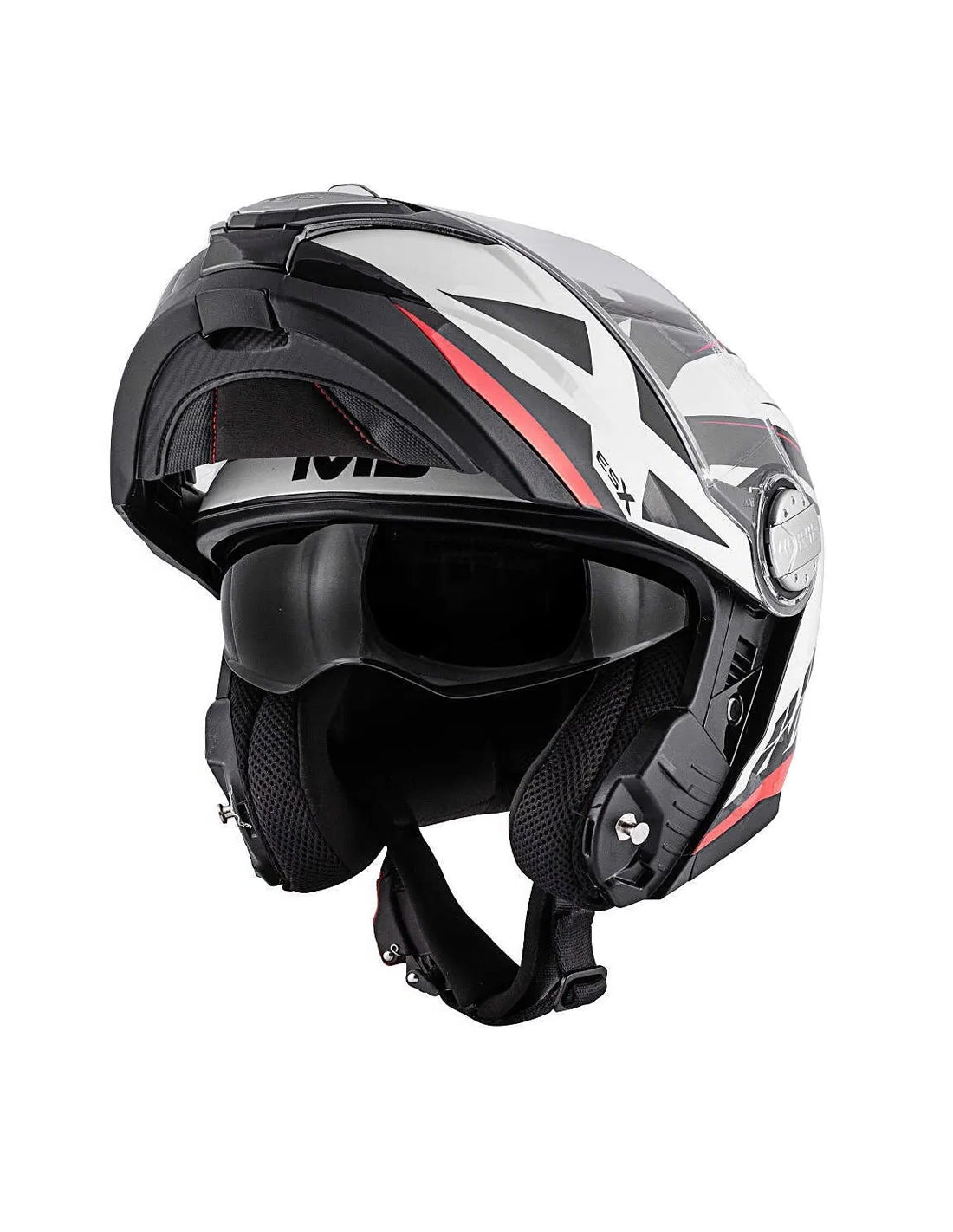 GIVI HELMET MOD X23/SYDNEY C/PL.D/POINTED BLACK/WHITE - SECURTEX MOTOR SL (t/a MaximoMoto)