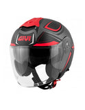 GIVI - JET X22 PLANETD HYPER TITANIUM RED HELMET - SECURTEX MOTOR SL (t/a MaximoMoto)