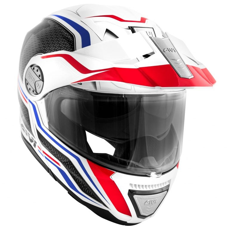 GIVI HELMET MOD X33/CANYON C/PL.D/LAYERS WHITE/RED - SECURTEX MOTOR SL (t/a MaximoMoto)