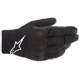 Alpinestars S Max Drystar Motorcycle Gloves Black White - back pic