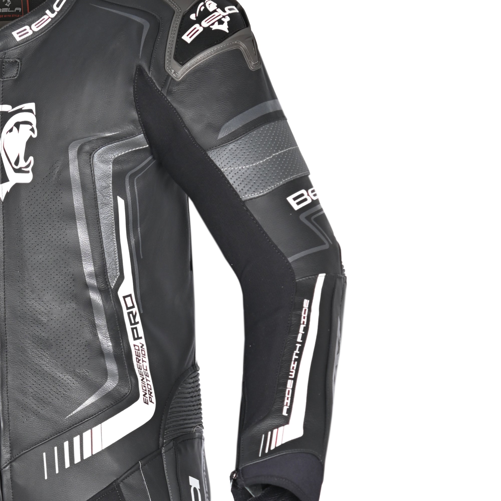 BELA-1 PC Beast Suit Black/Dark Grey/White - SECURTEX MOTOR SL (t/a MaximoMoto)