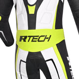 R-TECH - Defender GP 1 PC Suit White/Black/Fluor Yellow - SECURTEX MOTOR SL (t/a MaximoMoto)