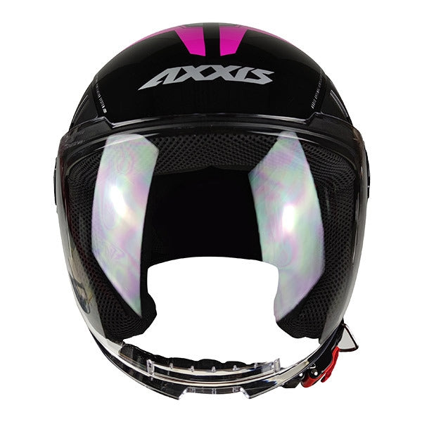 AXXIS-OF513 METRO COOL B8 PINK FLUORESCENT GLOSS HELMET - SECURTEX MOTOR SL (t/a MaximoMoto)