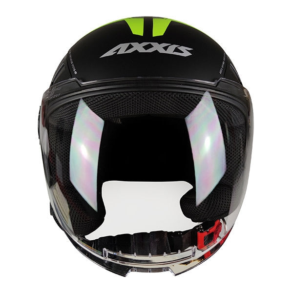 AXXIS-OF513 METRO COOL B3 HELMET MATTE FLUORESCENT YELLOW - SECURTEX MOTOR SL (t/a MaximoMoto)