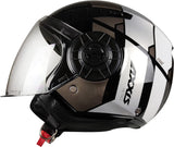 AXXIS-OF513 METRO COOL B2 GLOSS GREY HELMET - SECURTEX MOTOR SL (t/a MaximoMoto)