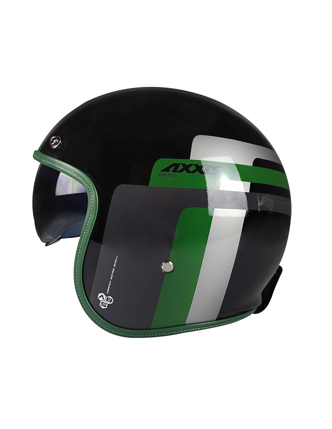 AXXIS-OF507SV HORNET SV OLD STYLE B6 HELMET GLOSSY PEARL GREEN - SECURTEX MOTOR SL (t/a MaximoMoto)