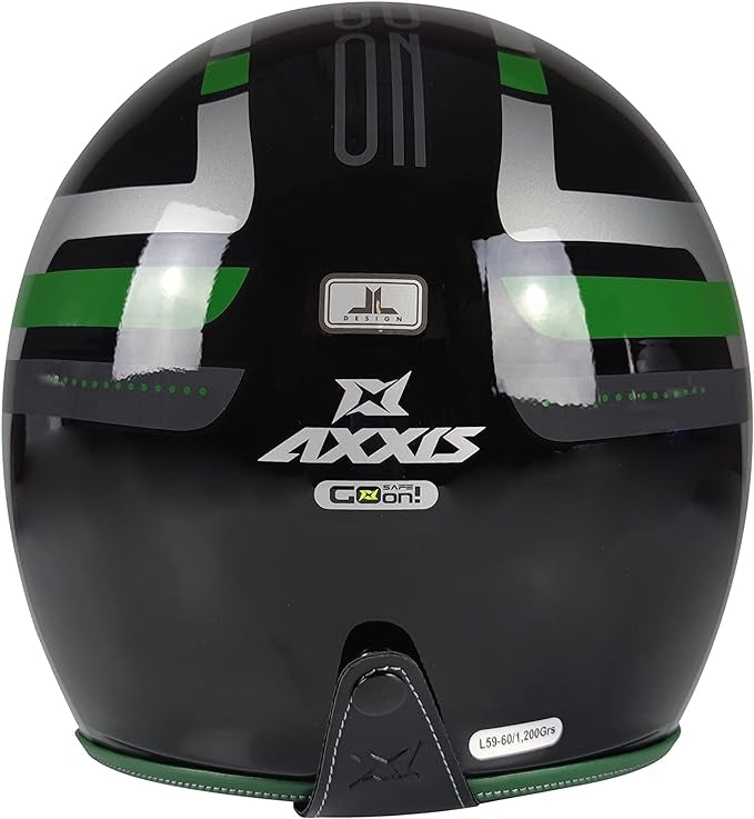 AXXIS-OF507SV HORNET SV OLD STYLE B6 HELMET GLOSSY PEARL GREEN - SECURTEX MOTOR SL (t/a MaximoMoto)