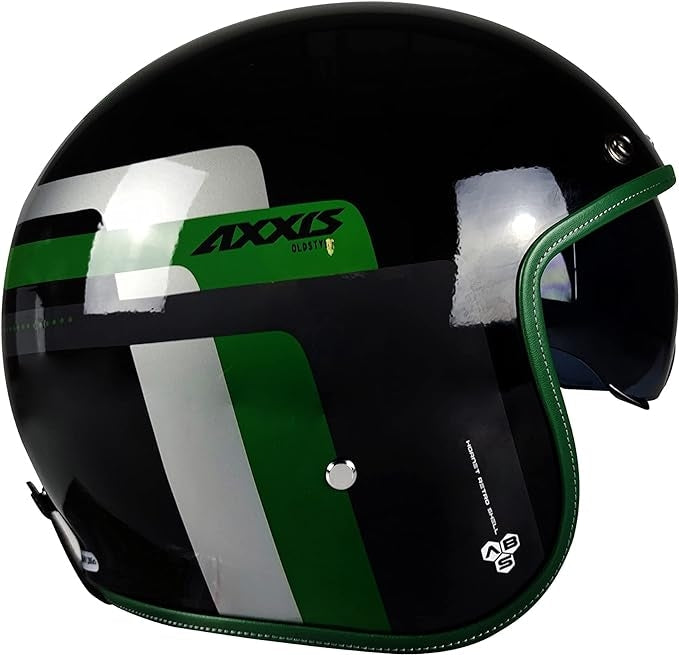 AXXIS-OF507SV HORNET SV OLD STYLE B6 HELMET GLOSSY PEARL GREEN - SECURTEX MOTOR SL (t/a MaximoMoto)