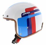 AXXIS-OF507SV HORNET SV OLD STYLE A7 HELMET GLOSSY PEARL BLUE - SECURTEX MOTOR SL (t/a MaximoMoto)