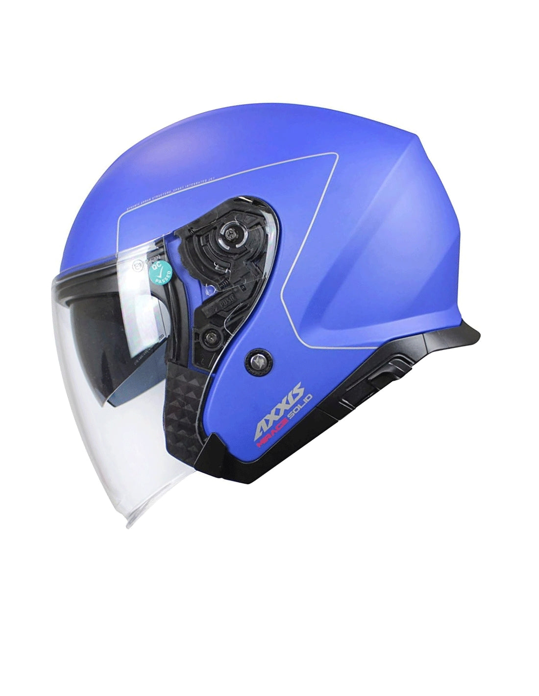 AXXIS-HELMET OF504SV MIRAGE SV SOLID A7 MATTE BLUE - SECURTEX MOTOR SL (t/a MaximoMoto)