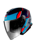 AXXIS-OF504SV MIRAGE SV DAMASKO C7 MATTE BLUE HELMET - SECURTEX MOTOR SL (t/a MaximoMoto)