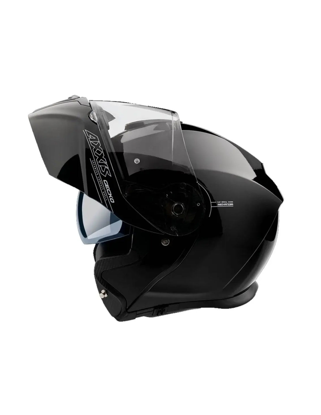 AXXIS-HELMET FU403SV GECKO SV SOLID A1 GLOSS BLACK - SECURTEX MOTOR SL (t/a MaximoMoto)