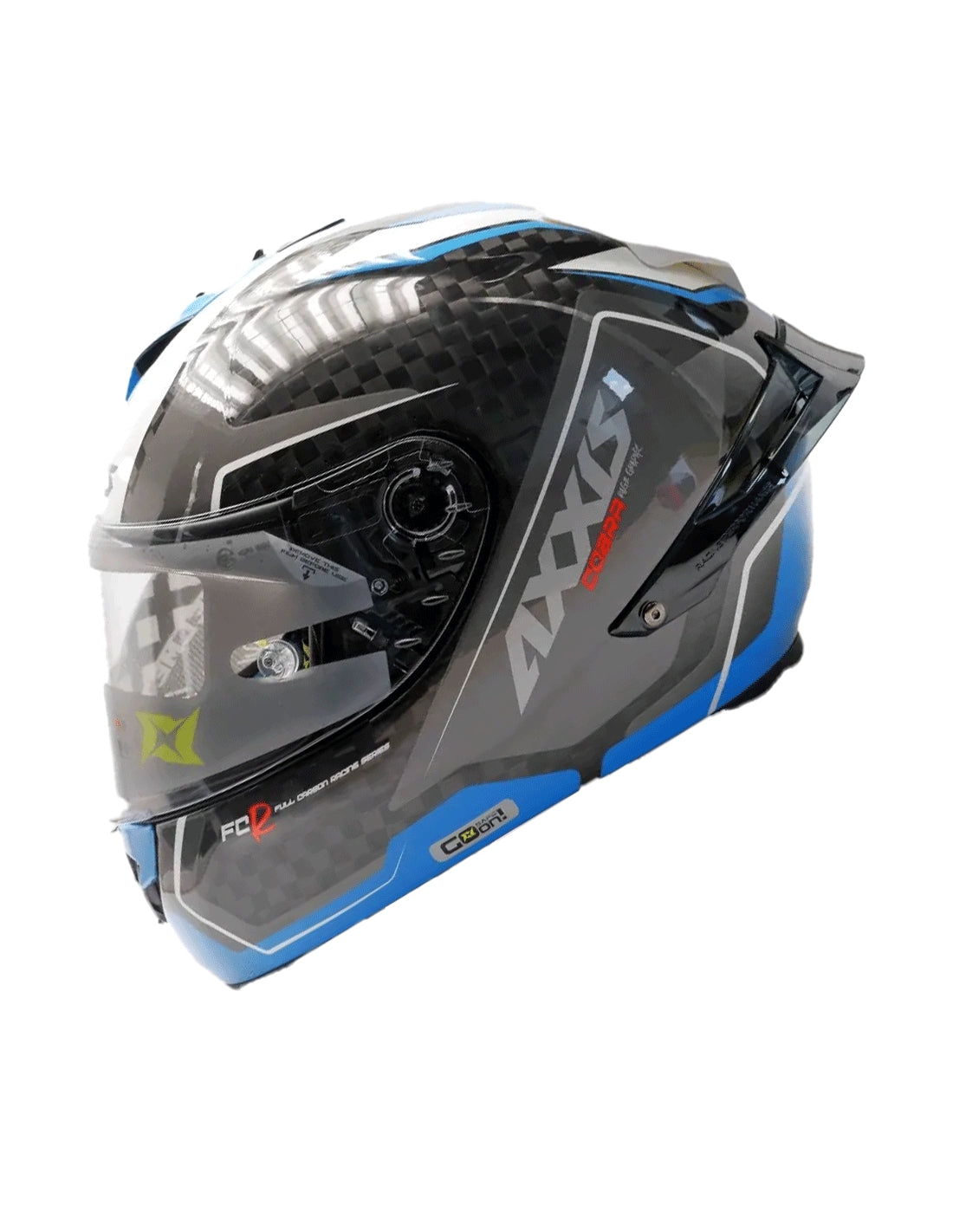 AXXIS-FF104C COBRA RAGE A0 HELMET GLOSS PEARL WHITE - SECURTEX MOTOR SL (t/a MaximoMoto)