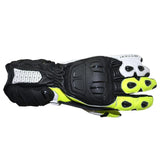 R-TECH - Hawk Leather Glove Black/Fluor Yellow - SECURTEX MOTOR SL (t/a MaximoMoto)