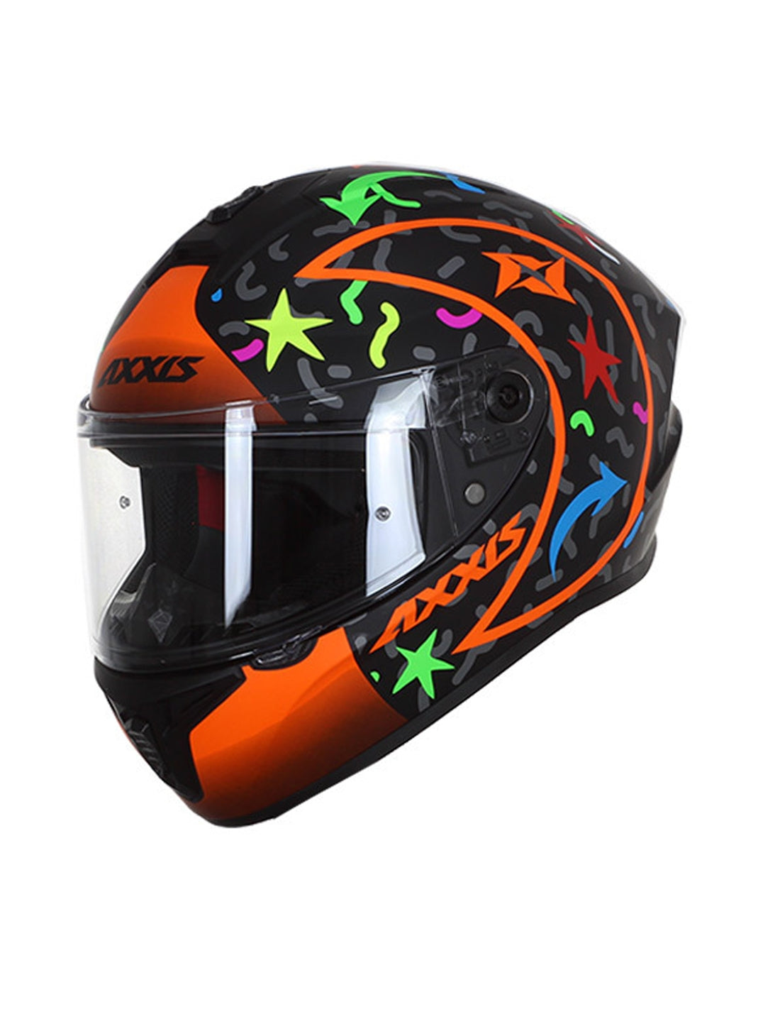 AXXIS-HELMET FF112C DRAKEN S SONAR B3 MATTE FLUOR ORANGE - SECURTEX MOTOR SL (t/a MaximoMoto)