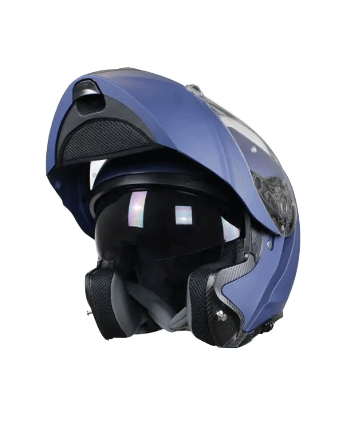 AXXIS-FU403SV GECKO SV SOLID A7 MATTE BLUE HELMET - SECURTEX MOTOR SL (t/a MaximoMoto)