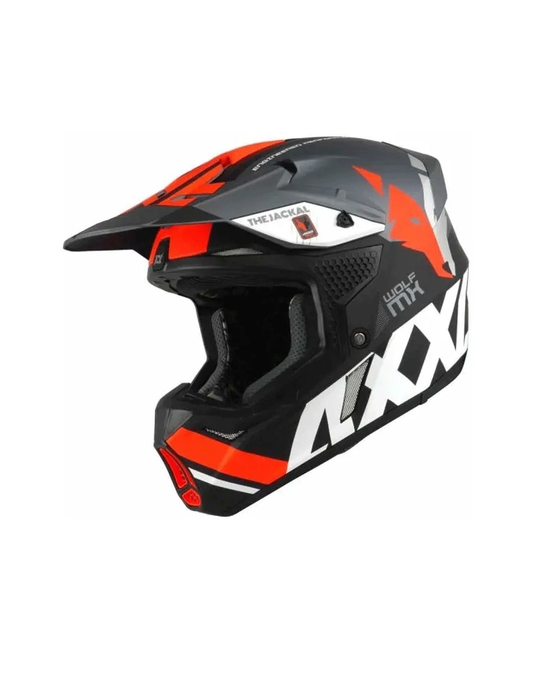 AXXIS-MX803 WOLF JACKAL B4 MATTE FLUORESCENT ORANGE HELMET - SECURTEX MOTOR SL (t/a MaximoMoto)
