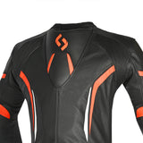 SHUA Infinity 2PC Motorcycle Racing Suit Black Orange