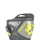 BELA RACE PRO (R-6) RACING MOTORCYCLE BOOTS BLACK GREY YELLOW