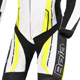 BELA Rocket Lady 1 PC Motorcycle Racing Suit White Black Yellow