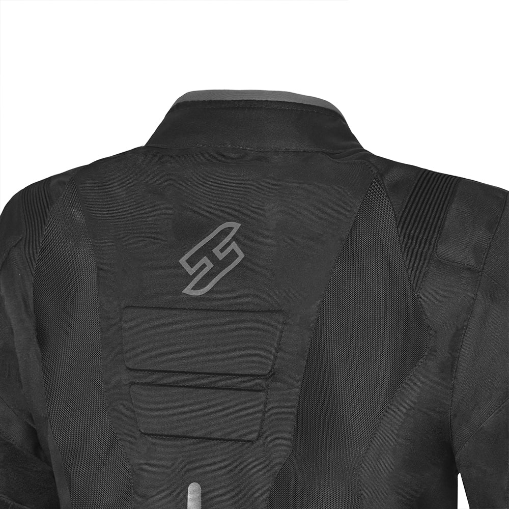 Shua Gravity Lite Man Textile Jacket Black/Grey back collar