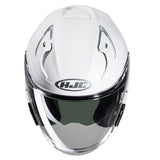 HJC RPHA 31 Plain Touring Motorcycle Open Face Helmet Pearl White